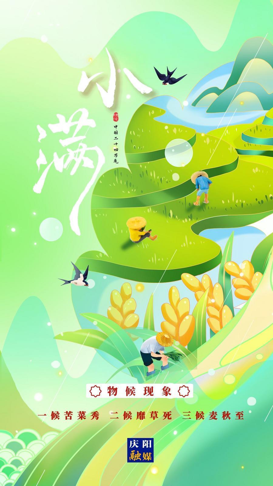 【二十四節(jié)氣·小滿】微海報丨小滿初盈 靜待成熟