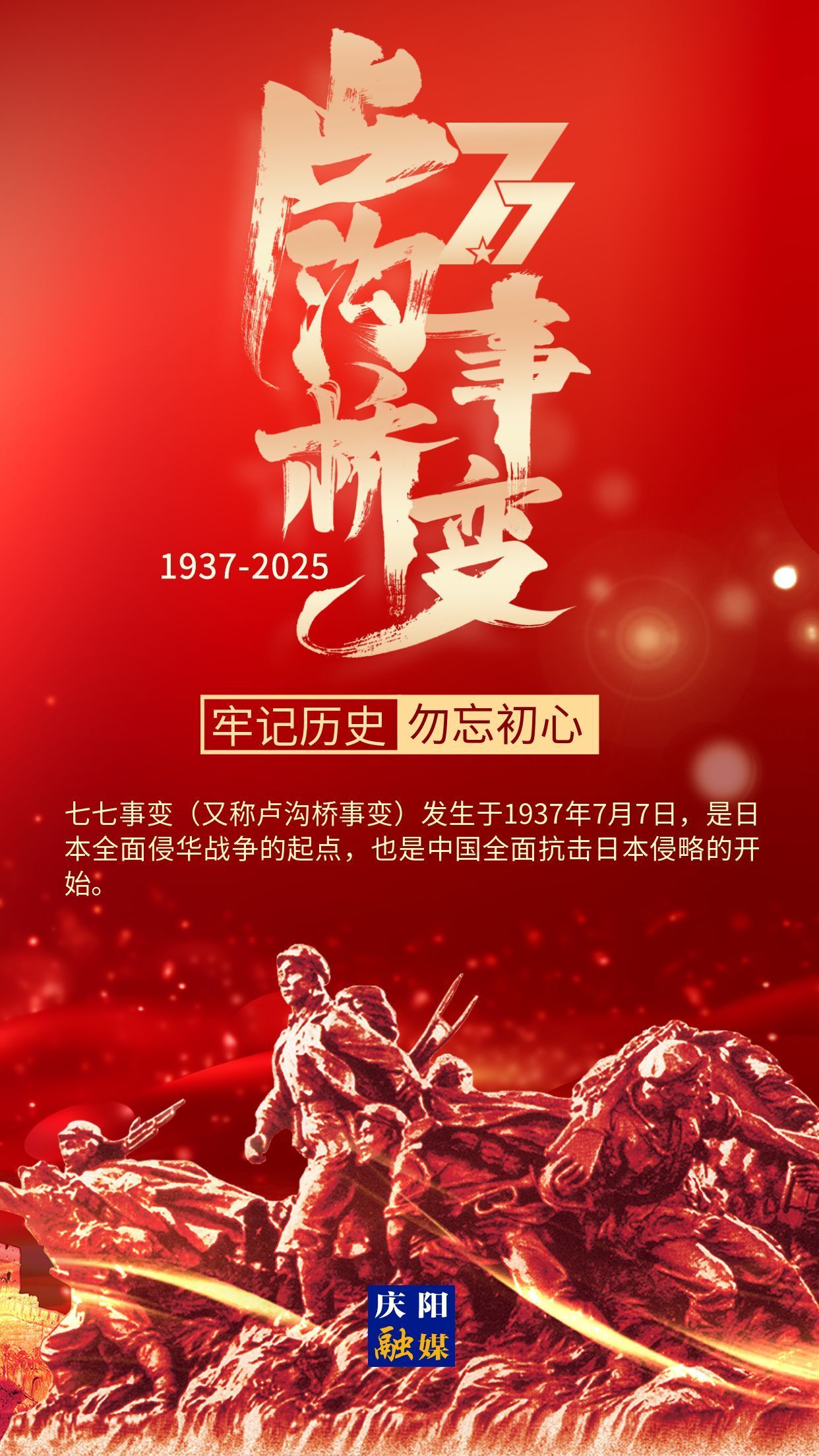 【微海報】七七事變 | 勿忘國恥 銘記歷史