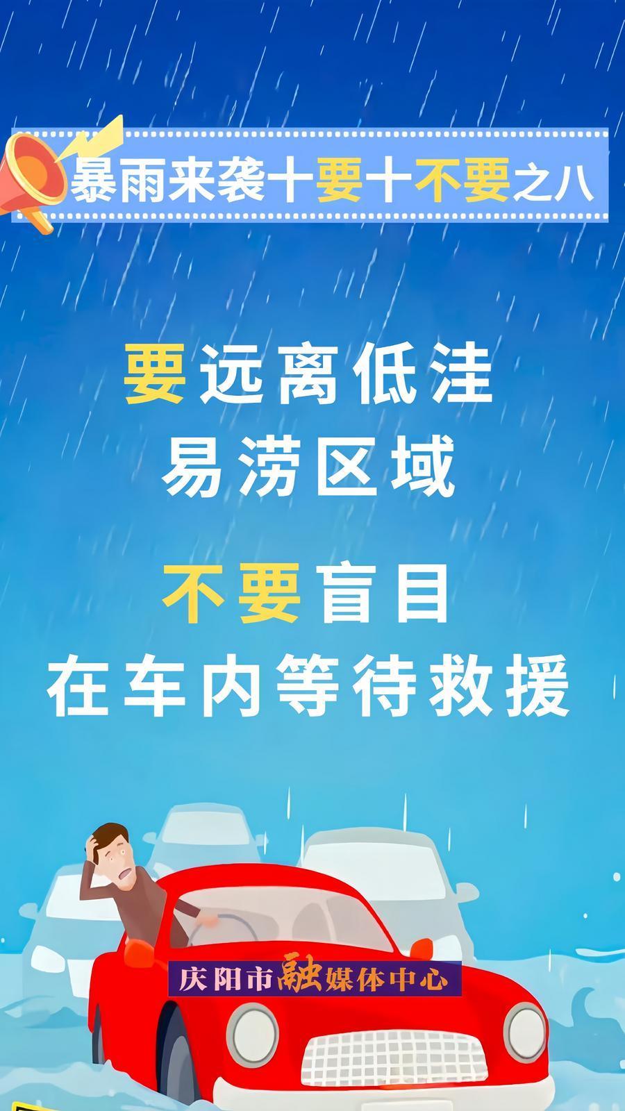 微海報(bào)︱暴雨來襲十要十不要?⑧