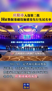 祝賀！慶陽市入選第二批國家數(shù)據(jù)基礎(chǔ)設(shè)施建設(shè)先行先試名單