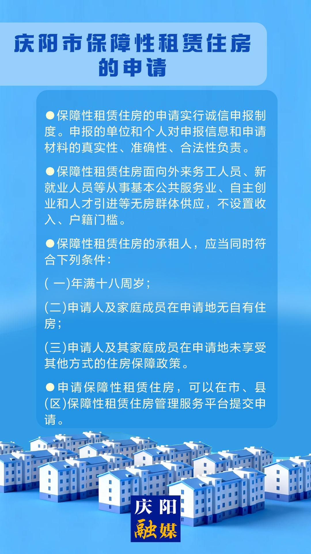 吉慶向陽 廣廈萬千丨慶陽市保障性租賃住房的申請