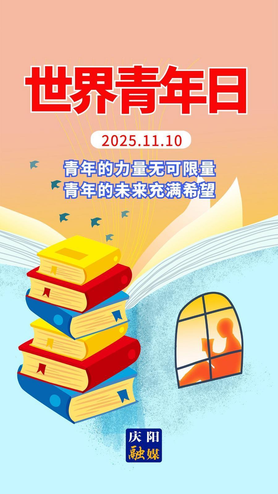 【微海報(bào)】世界青年日｜青年的力量無可限量，青年的未來充滿希望