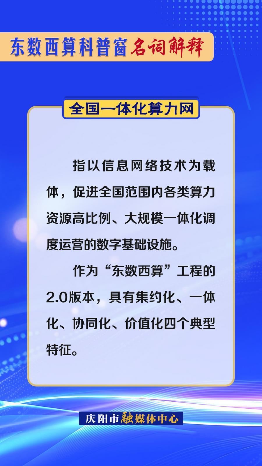 東數(shù)西算科普窗·名詞解釋丨全國一體化算力網(wǎng)