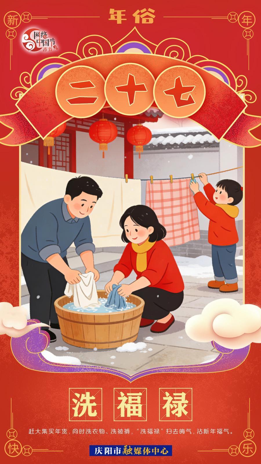 【網(wǎng)絡(luò)中國節(jié)·春節(jié)】年俗︱臘月二十七——洗福祿