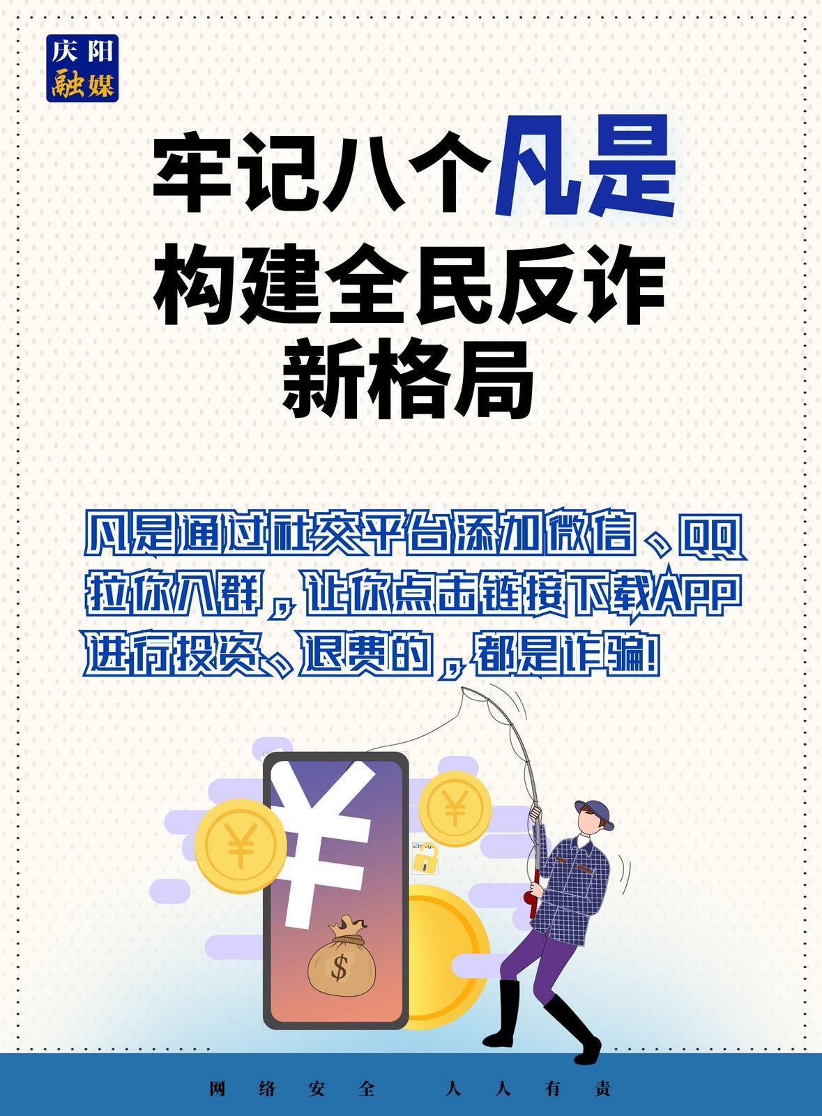 【微海報】法治慶陽丨全民反詐！牢記八個“凡是”（8）